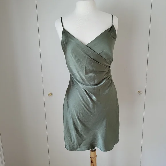 Aritzia | Dresses | Aritzia Wilfred Crossroads Dress Sage Green M Faux Wrap Satin Slip Mini Dress | Poshmark Aritzia | Dresses | Aritzia Wilfred Crossroads Dress Sage Green M Faux Wrap Satin Slip Mini Dress | Poshmark